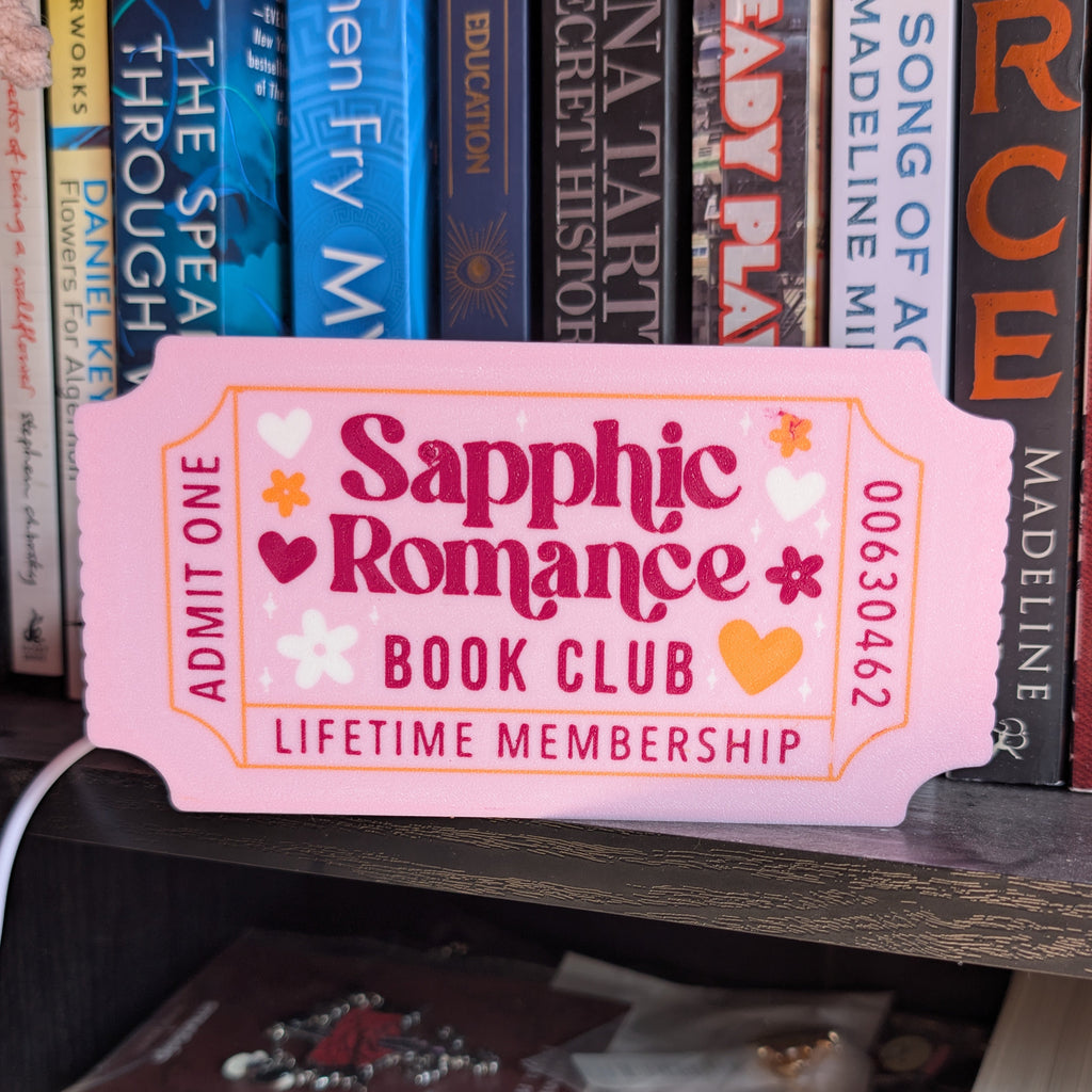 Sapphic Romance Book Club LED Shelf Light
