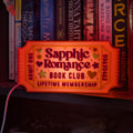 Sapphic Romance Book Club LED Shelf Light