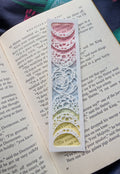 Square Floral Moon Phase Bookmark
